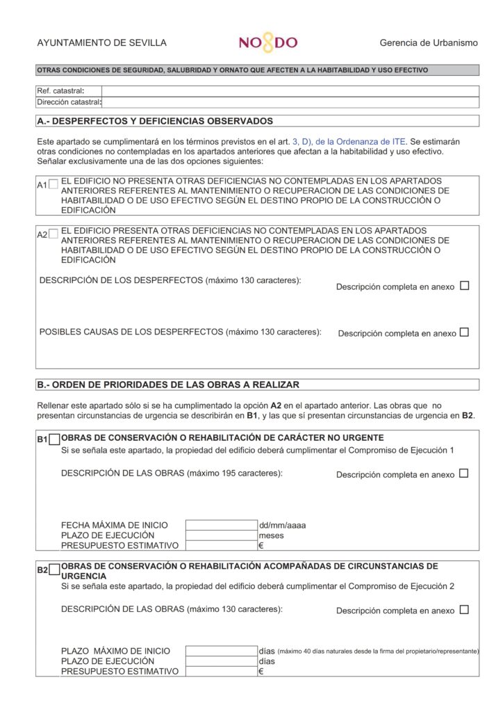 Modelo Oficial Informe ITE Sevilla