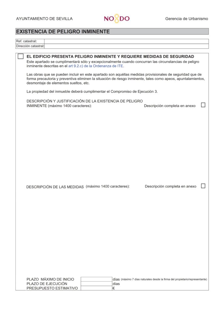 Modelo Oficial Informe ITE Sevilla