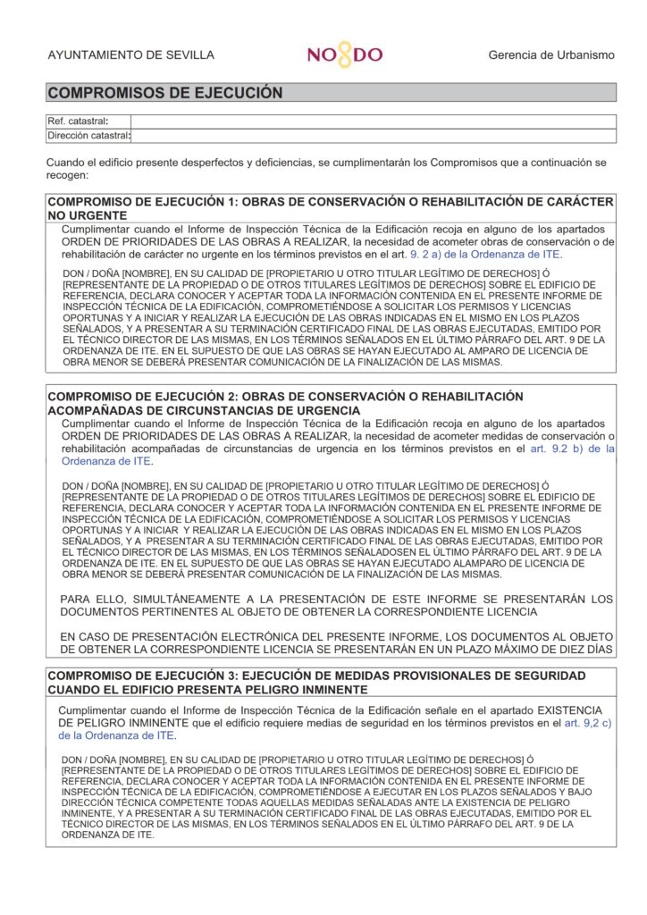 Modelo Oficial Informe ITE Sevilla